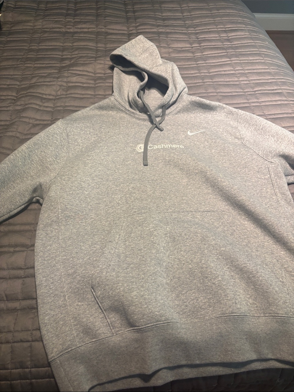 Nike gray men hoodie
